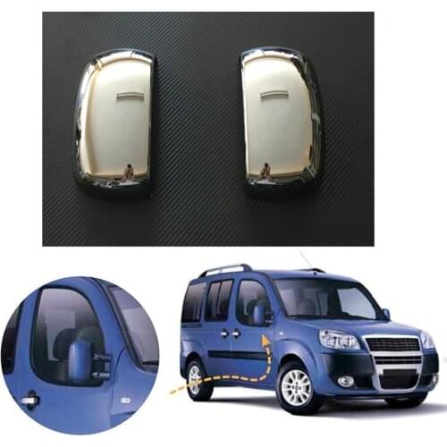 For Fiat Doblo Mirror Cover Chrome Nickel Plating 2001-2009 Accessories Modified Tunnıng Design Free Fast Shipping Designed Shaper