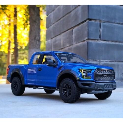 1:24 Ford F150 Raptor Pickup Alloy Truck Car Model Diecast Metal Toy Off-road Vehicle Model Simulation Collection Childrens Gift