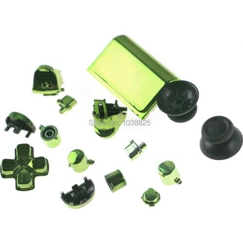 1set chrome Full Butons For PlayStation 4 PS4 Pro Controller CUH-ZCT2 JDM-040 JDS 040 R2 L2 R1 L1 Trigger Button