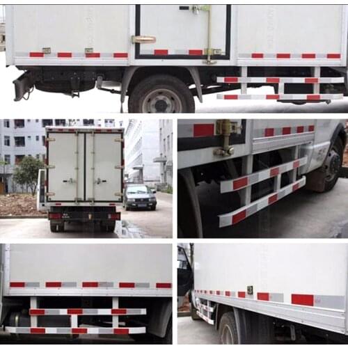 1 Roll 5cm*30m Red White Safety Mark Reflective Tape Car Sticker Styling Self Adhesive Warning Tape Motorcycle Car Accessory