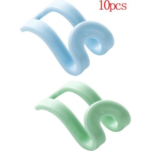 10pcs Magicial Multi-port Support Hangers For Clothes Drying Rack Multifunction Plastic Clothes Rack Closet Storage Organizer