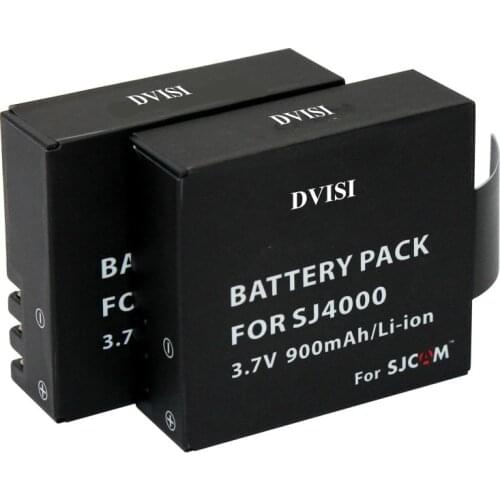 2pcs/lot 900mAh SJ4000 SJCAM Rechargeable Batteries for SJCAM SJ4000 WiFi SJ5000 WiFi Plus M10 SJ5000 plus SJ6000 SJ7000 SJ8000