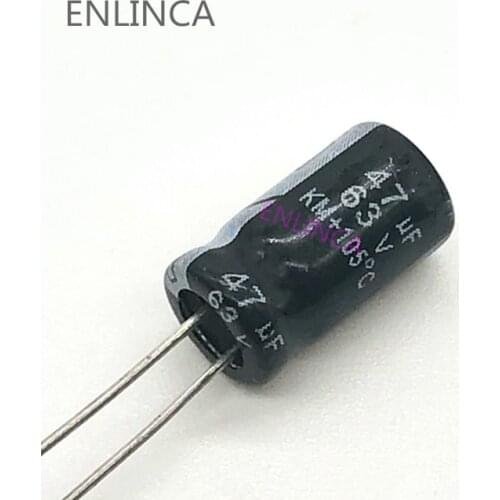 20pcs/lot BC08 63V 47UF aluminum electrolytic capacitor size 6*12 47UF 20