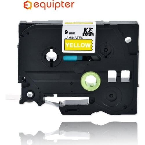 9mm White on Yellow tze625 Compatible for Brother p-touch printers tze-625 tz625 tz-625 tz tze 625 label tape ribbon for ptouch