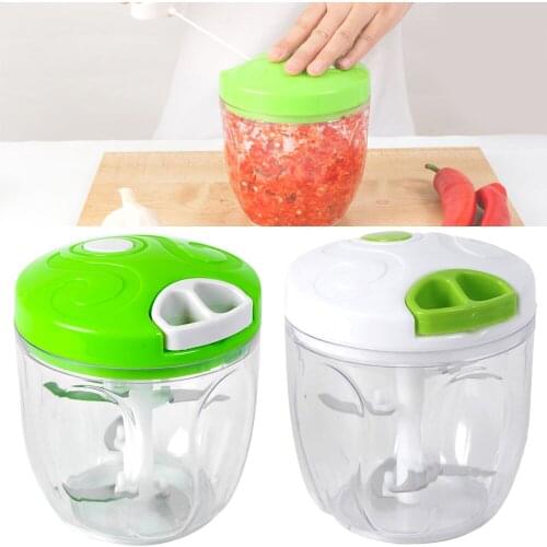 900ML Manual Fruit Vegetable Chopper Hand Pull Food Cutter Onion Nuts Grinder Mincer Shredder Multifunction Kitchen Dropshipping