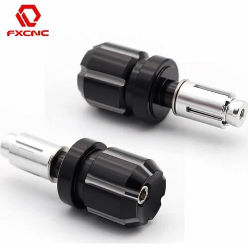 22mm CNC Aluminum Motorcycle Fists Handlebar Steering Counter Weight Hand Grips Bar End Slider For Kawasaki Honda Suzuki Yamaha