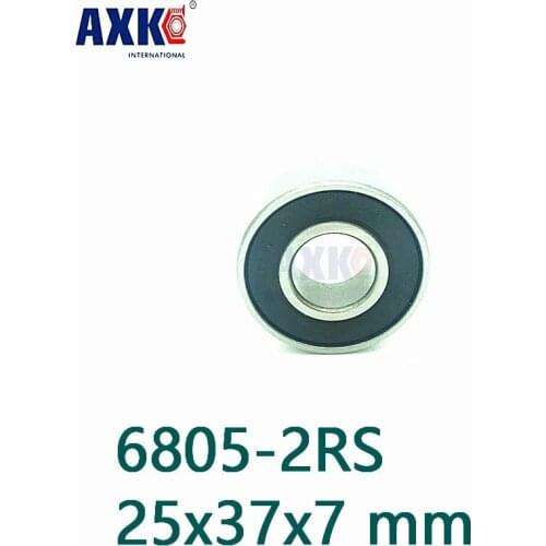 Axk Free Shipping 6805-2rs Bearing Abec-1 (10pcs) 25x37x7 Mm Thin Section 6805 2rs Ball Bearings 6805 Rs / 61805
