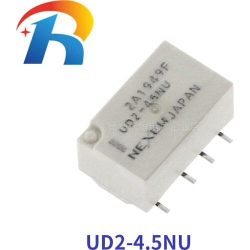 Free shipping 10pcs/lot NEW Signal relay UD2-4.5NU two open two closed 8 feet UD2-4.5NU 4.5VDC 8PIN