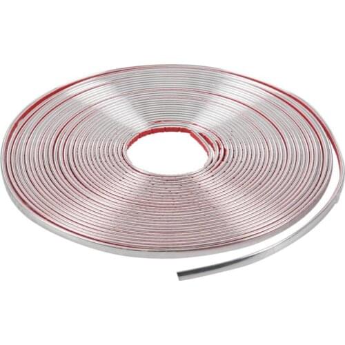 6mm 15m Adhesive strip color chrome nickel