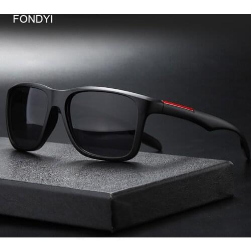 FONDYI Designer Fashion UV400 Square Sunglasses Trendy 2020 Top Selling Shades Retro Vintage Gafas de sol hombre with Case