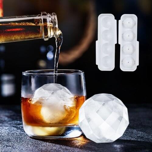 Ice Hockey Mold Bar Large 15 Grid Round Ice Mold Household Japanese Food Grade PP Material Ice Box Ice Cube Tray