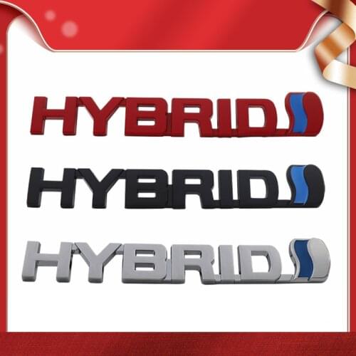 3D Premium HYBRID for Prius Camry Crown Auris Rav4 car Hood Fender trunk Rear Bonnet Nameplate Decal Emblem Badge Sticker