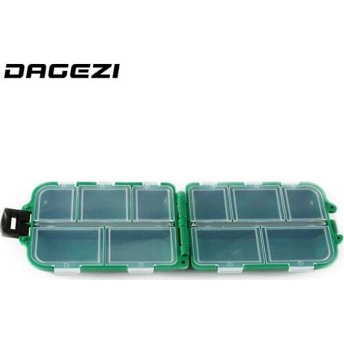 DAGEZI Fishing box Waterproof Eco-Friendly Fishing Tool Lure Bait Tackle Storage Box Case Container with 12 Compartments