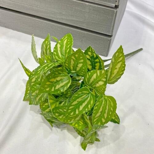 Ice taro leaf simulation green plant interior decoration plant wall spot leaf water taro leaf cold water flower leaf bunch