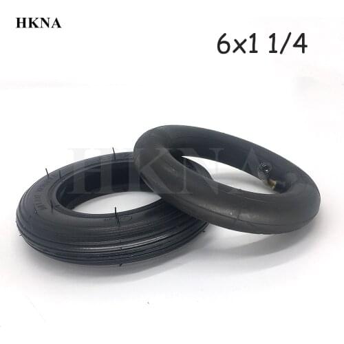 Mini Motorcycle 6X1 1/4 Tires 6 Inch Inner Tube Outer Tyre for Inflation Wheel Wheelchair Pneumatic Gas Electric Scooter 6*1.25