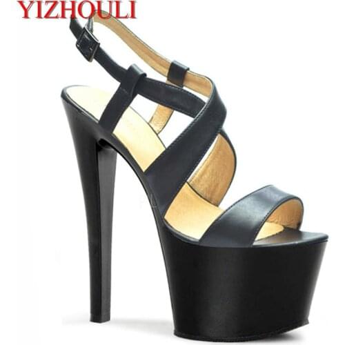 The new womens stilettos cross bandages, Romanesque shoe party shoes, and summer sexy women with sandals 17 centimeters high