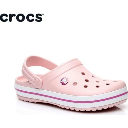 Original Crocs Crocband Unisex Pink Slippers 11016 - 6MB