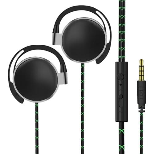 New 3.5mm Noise Reduction Wired Earphones Microphone Dual Moving Coil Stereo Sound Music Earphones Headset Headphone Earbuds