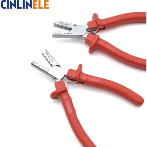 PZ 0.25-2.5 0.25-2.5mm 23-13AWG GERMANY STYLE SMALL CRIMPER PLIER electrical terminals crimping tools