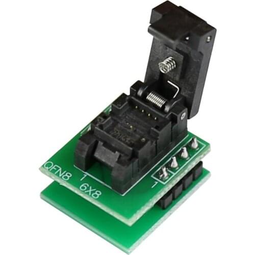 WSON8 Burning Socket QFN8 Programming Socket 6*8mm5*6 Test Socket 25 Series Chip Flash Flip Adapter