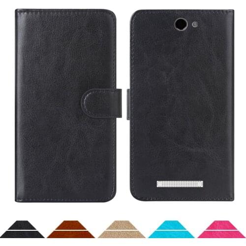 Luxury Wallet Case For DEXP Ixion ML250 Amper M PU Leather Retro Flip Cover Magnetic Fashion Cases Strap