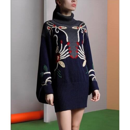 See Orange Fashionable Knitted Dresses