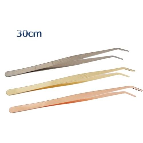 Garnish Tongs Stainless Steel Tongs tweezer with precision serrated tips