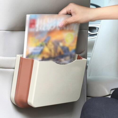 2Pcs Foldable Car Storage Organizer Seat Back Hanging Trash With Small Table Convenient Auto Waterproof