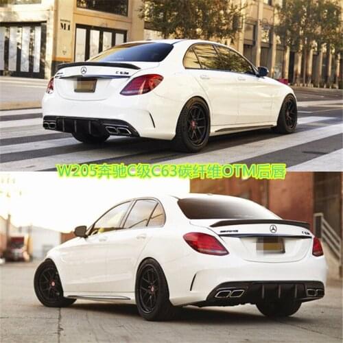 Sexy2021 Carbon for Refitting Fiber Psm Pressure Tail and Fixed Wing Spoiler of Mercedes Benz C-class C200c260c300c63
