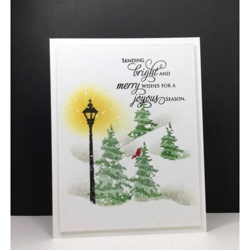 Street light Etching metal cutting die carbon steel die for DIY Scrapbooking/Card Making/Kids Fun Decoration Supplies