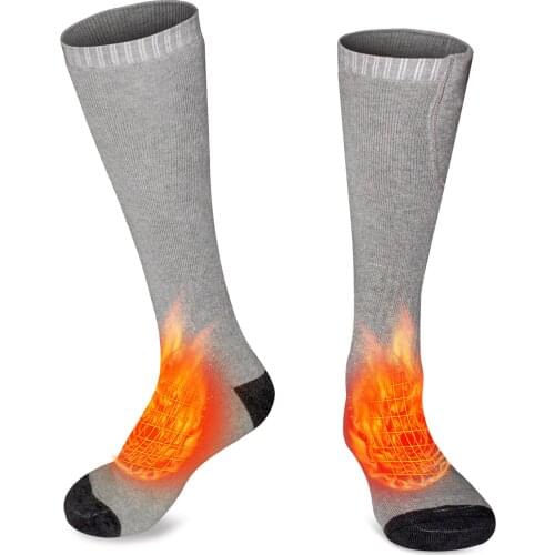 Unisex Winter Heated Socks with 3.7V Electric Rechargeable Battery Kit for Chronically Cold Feet Hiking camping