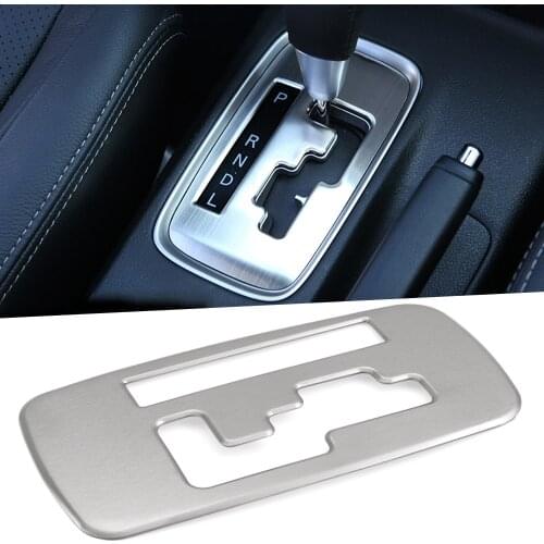 For Mitsubishi Outlander 2012 2013 2014 2015 2016 stainless steel Car Interior Gear Panel Decorative Frame Trim