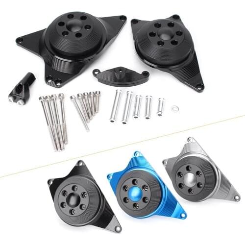 1Pair Motorcycle Engine Protective Cover Crash Slider Protector w/ Screws For Yamaha MT09 FZ09 2013 2014 2015 2016 2017 Aluminum