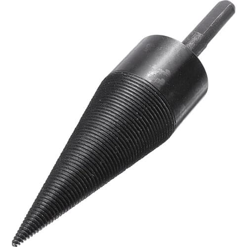 1pc 38mm Firewood Machine Drill Bit Household Firewood Splitter Cone Drill Bit SDS Plus Shank for Electric Drill