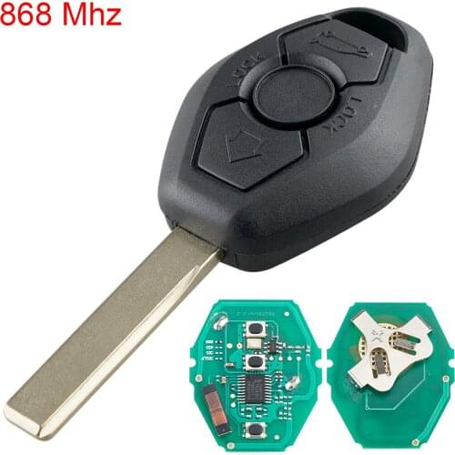 3 buttons 868MHZ Car Remote Key Automobile Replacement with ID7944 ID46 Chip for BMW CAS2 5 series E46 E60 E83 E53 E36 E38