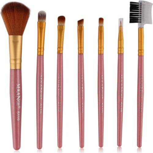 7Pcs Makeup Brushes Set Lip Eyeshadow Kit maquiagem Foundation Powder Highlighter Palette Brush Face Beauty Tools