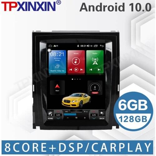 6+128G For Cadillac Escalade SLS STS 2007- 2012 Android Tesla Vertical Screen Car StereoTape Recorder Multimedia Player GPS Navi