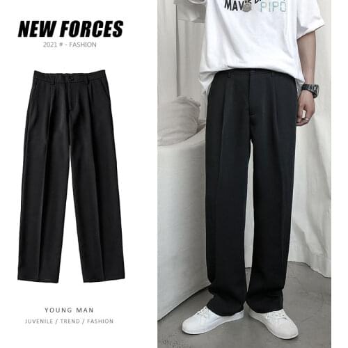 Pants 2021 Spring And Summer Straight Korean Loose Casual Suit Style Sagging Leisure Business Fashion Hot Sale