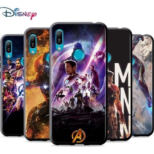 Black Soft Iron Man Marvel Avengers For Huawei P Smart 2021 2020 Z S Mate 40 RS 30 20 20X 10 Pro Plus Lite 2019 Phone Case