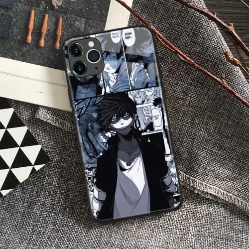 Dabi My Hero Academia Anime Soft Silicone Glass Phone Case for IPhone SE 6s 7 8 Plus X Xr Xs 11 12 Mini Pro Max Samsung Redmi