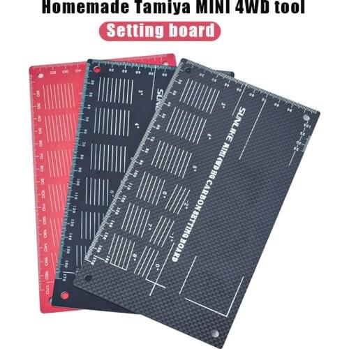 Carbon Fiber Board/Glass Fiber/Aluminum Alloy Self-Made Tamiya Mini 4wd Tool Setting Board Used To Test Car Length Width Height
