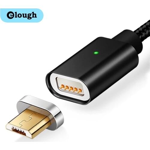 Elough E04 Magnetic USB Cable For Microusb Mobile Phone Fast Charging Cable Magnet Charger Sync Data Micro USB Cable wire