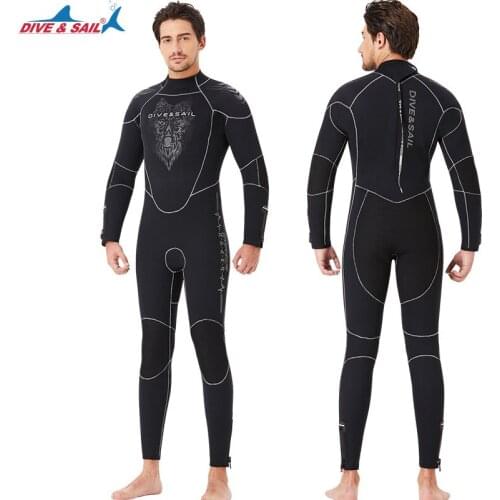 5MM Men Neoprene Swimming Spearfishing Wetsuit Full-Body Scuba Thermal Surfing Snorkeling Jumpsuit Rash Guard Warm Diving Suits