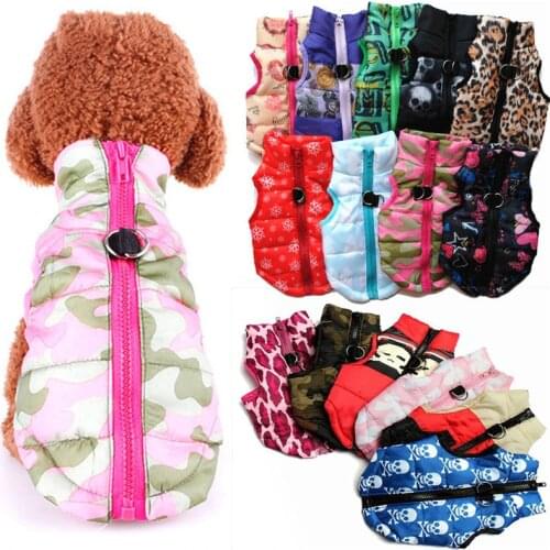 Christmas Waterproof Dog Coat Winter Puppy Clothes Camo Pattern Small Dog Jacket Chihuahua Yorkie Clothes petshop ropa para