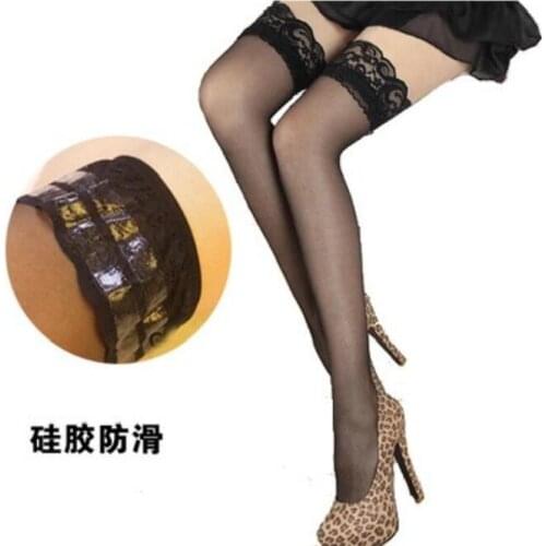 Sexy Over Knee Socks For Women Fishnet Thigh High Bas Calze Nylon Lace Leggins Chaussette Grid Mesh Stockings Pantinedias CI305