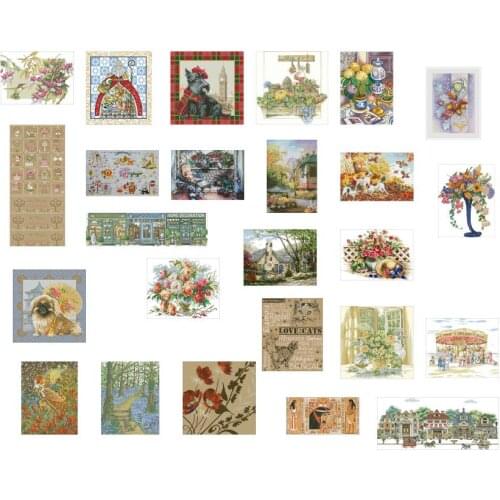 People news 25 photoes choose , 100% cotton threads Cross stitch sets styles Lovely Counted Cross Stitch Kit 4 1
