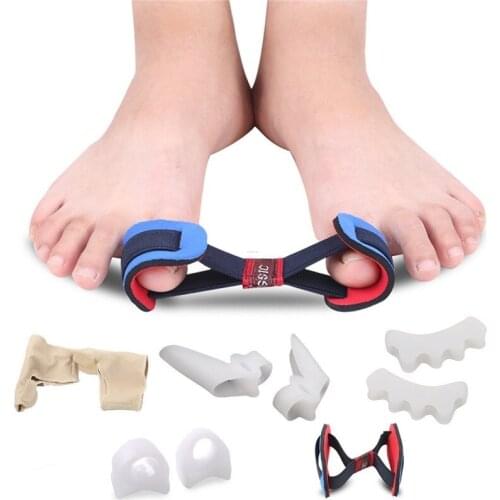 5 pieces silicone orthotics toes correct set of overlapping separator toes each toe