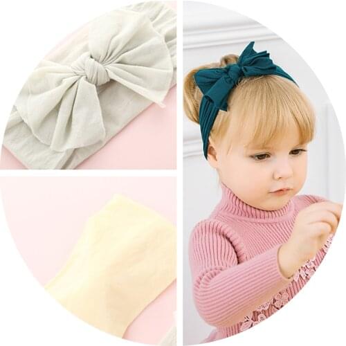 Super Soft Bow Knot Headband For Children Wide Hair Elastic Hairbands For Newborns Baby Turban Toddler Girls Hair Accessories