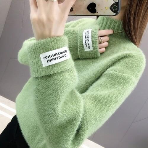 Turtleneck Pullover Vintage Sweater Autumn Winter Clothes Women Clothes 2020 Korean Women Warm Tops Pull Femme Sweaters ZT4661