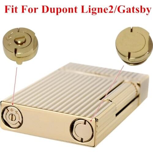 2pcs/Lot Replacement Golden/Silver Metal Gas Refill Screw & Adjustment Gas Screw Rivets For Dupont Ligne2/Gatsby Repair Parts